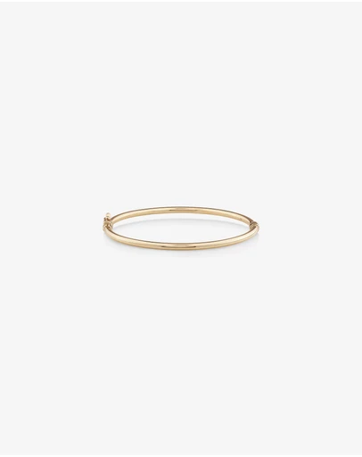 Michael Hill - 60mm Hollow Tube Bangle in 10kt Yellow Gold