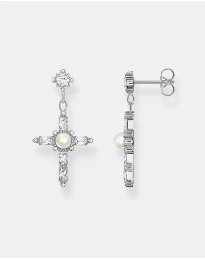 THOMAS SABO - Romance Earrings White Cross