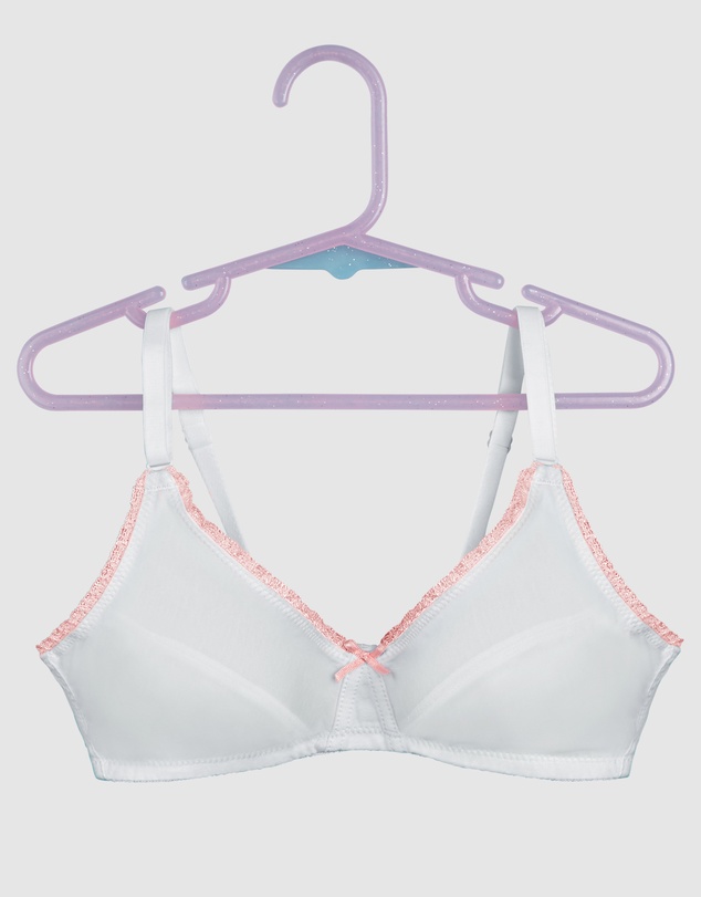 Royce Lingerie - My First Bra Pure Cotton & Lace Bra 2 Pack