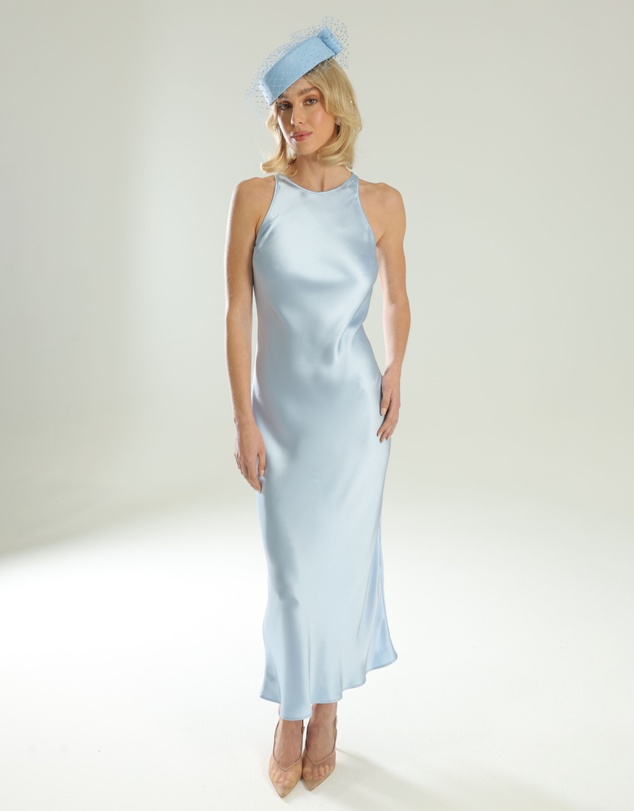 Morgan & Taylor - Jacqui Racewear Pillbox Hat in Blue