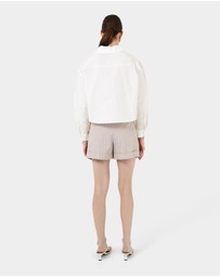 Forcast - Kyla Crop Pocket Shirt