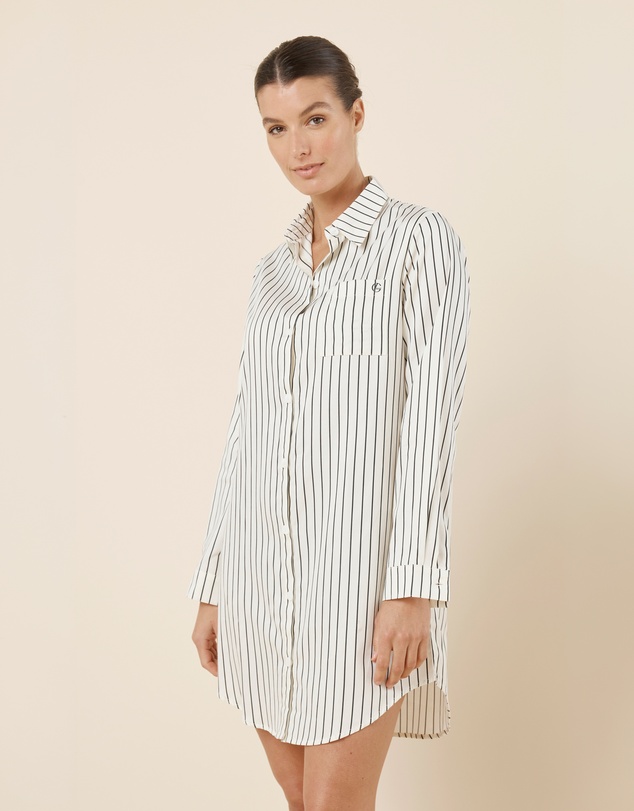 Gingerlilly - Lolita Striped Boyfriend Night Shirt