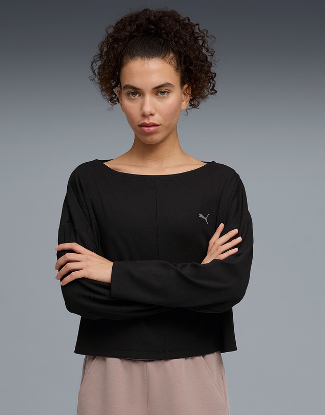 Puma - CLOUDSPUN Rib Slouch Boxy Tee - Women