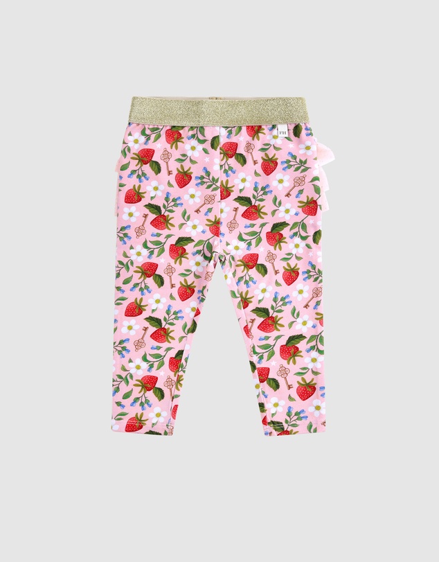 Fleur Harris - 'Hearts Floral' Fabulous Frill Legging in Pink