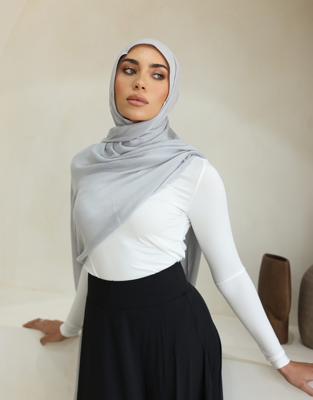 Mod Squad - Double Stitch Hijab- Smoke