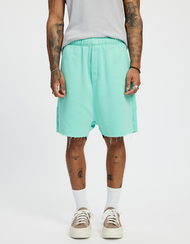 Surrounded By Ghosts - The Andesine Low Crotch Fleece Drawstring Shorts