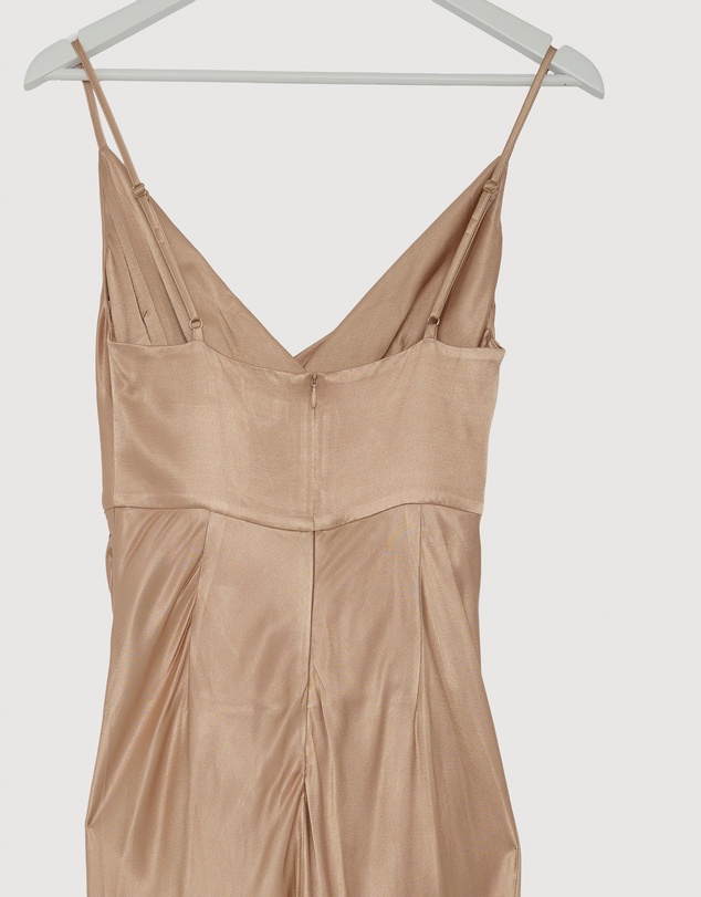 Revibe - Repaired Shona Joy La Lune Cross Draped Maxi Dress - AU 8