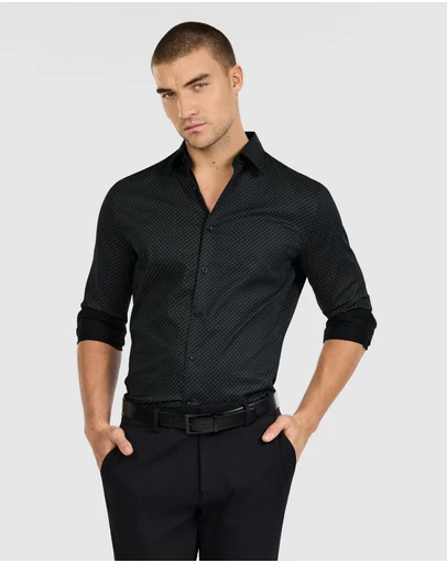 Tarocash - Nixos Slim Stretch Geo Shirt