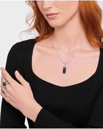 THOMAS SABO - Crystal Pendant made from Golden Blue Tiger's Eye