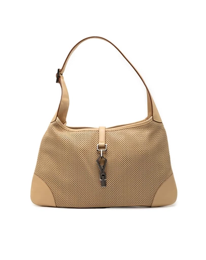 Pre-Loved by Azura Reborn - Pre-Loved Perforated Calfskin Jackie Hobo