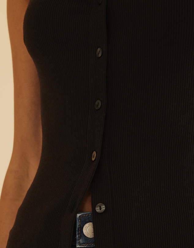 Atmos&Here - Blair Scoop Button Front Tank