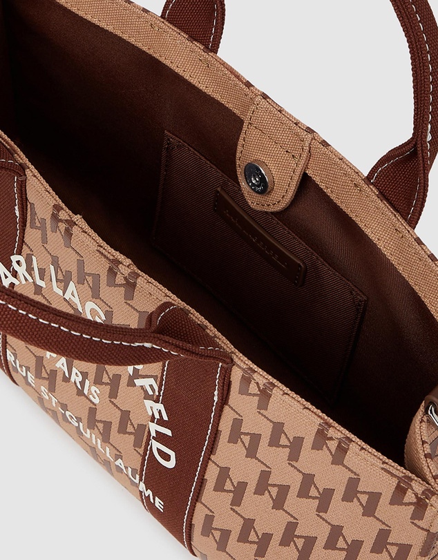 Karl Lagerfeld - K/Rue St-Guillaume Monogram East-West Magazine Tote Bag