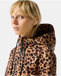 Hunter - Women’s Originals Lightweight Waterproof Jacket Leopard Print