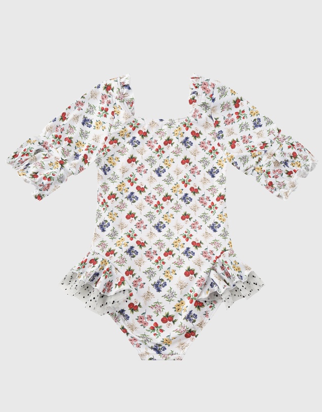 Aqua Blu Kids - Petit Four Short Sleeve Puff One Piece - Kids