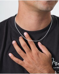 Kuzzoi - ICONIC EXCLUSIVE - Necklace Men Armor Robust Basic in 925 Sterling Silver