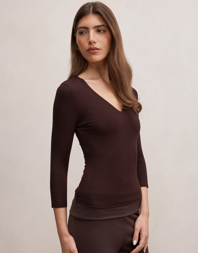 Forever New - Tia V-Neck 3/4 Sleeves Top