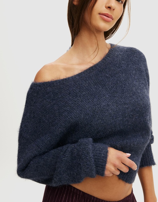 Cotton On Body - Fluffy Off The Shoulder Knit Jumper