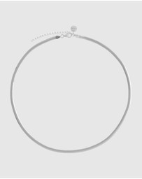 Najo - Celestine Fine Silver Necklace (45cm+ext)