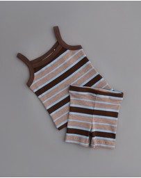 Tiny Trove - Vivi Cotton Rib Pointelle Set - Babies