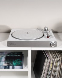 Victrola - Victrola Stream Pearl Wi-Fi & Bluetooth Turntable - White/Silver