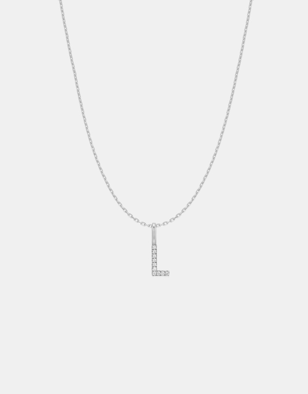 Ania Haie - Ania Haie Silver Letter L Initial Necklace