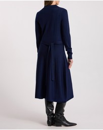 David Lawrence - Indira Merino Knit Polo Dress