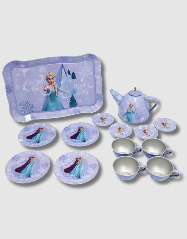 Disney Frozen 2 by Pink Poppy - Disney Frozen Elsa Magic Touch 14 Pieces Tin Tea Set