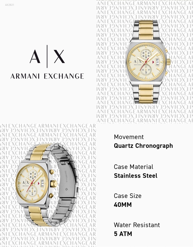 Armani Exchange - Multicolour Chronograph Watch