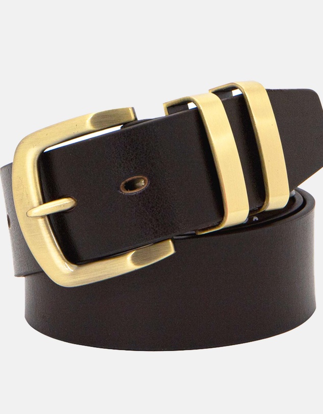 Buckle - Jackaroo. Australian Made Full Grain Natural Leather Belt. 38mm width.