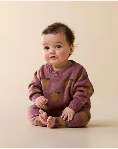 Wilson & Frenchy - Organic Knitted Jacquard Leggings - Babies