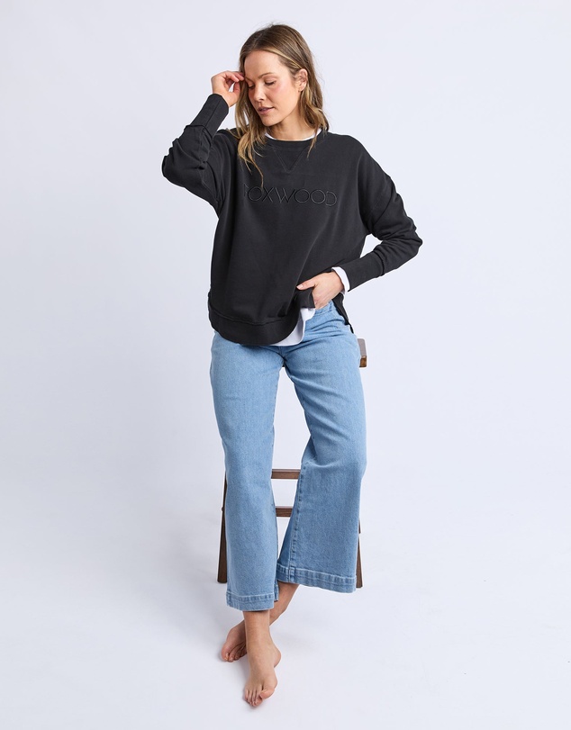 Foxwood - Simplified Crew Black On Black