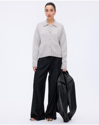 Minima Esenciales - Zoe Merino Wool Cashmere Blend Cardigan