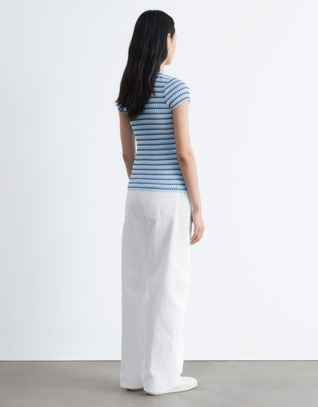 & Other Stories - Striped Rib-Knit T-Shirt