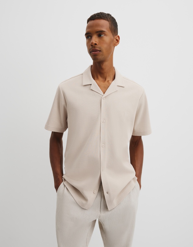 Country Road - Australian Cotton Textured Short Sleeve Shirt
