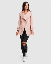 Belle & Bloom - Bad Girl Wool Blend Moto Coat