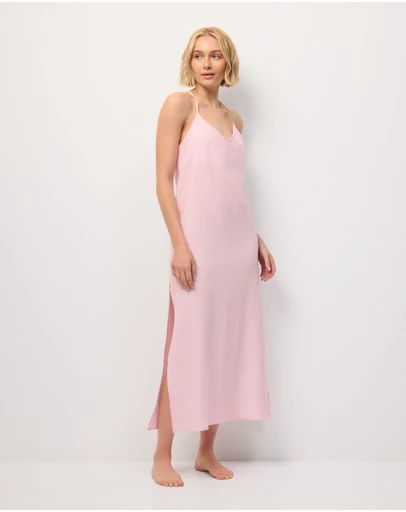 Wanderluxe Sleepwear - Dolce Camisole Slip Dress Long