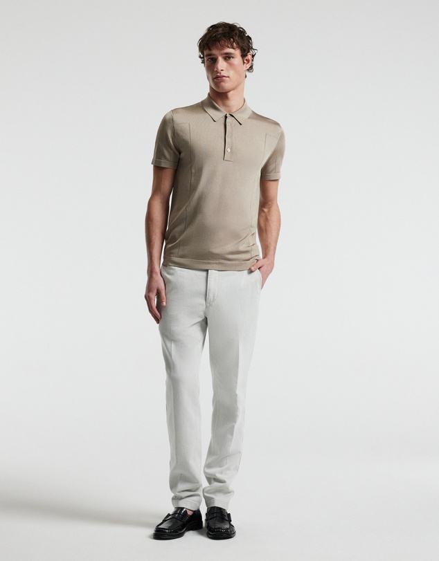 Calibre - Shiny Rayon Polo Stone