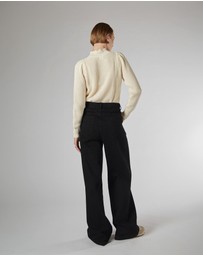 DRICOPER DENIM - Mila Black Mid Rise Palazzo Jeans