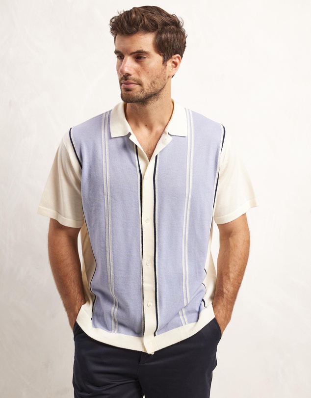 AERE - Wool Short Sleeve Polo