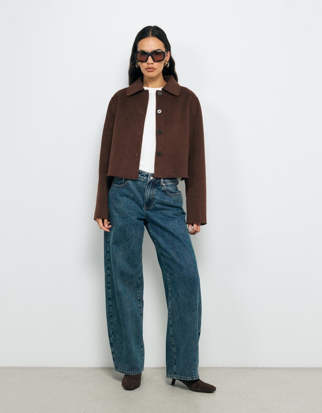 AERE - Lola Double Faced Wool Blend Coat