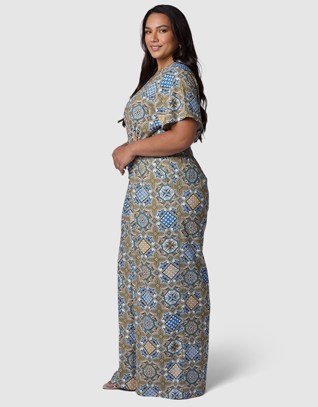 Something 4 Olivia - Zoe Linen Printed Jumpsuit