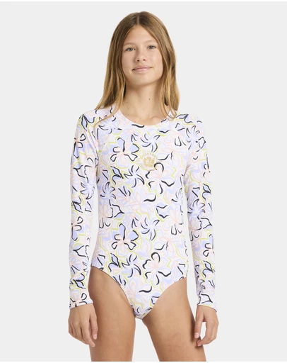 Billabong - Girls 6 to 16 Sea Of Love Long Sleeve Rash Vest