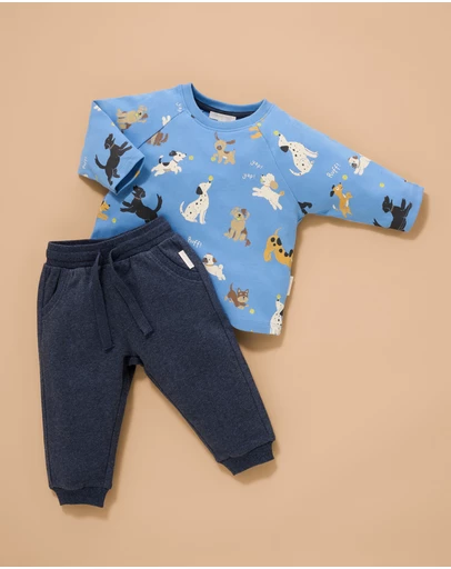 Purebaby - Doggy Thick Long Sleeve tee-Kids-Babies
