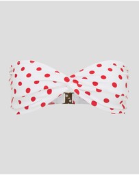 Vacay Swimwear - Positano Top Red Polka