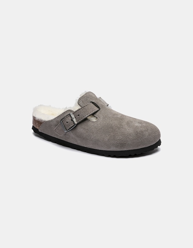 Birkenstock - Boston Shearling Suede Leather Regular - Unisex