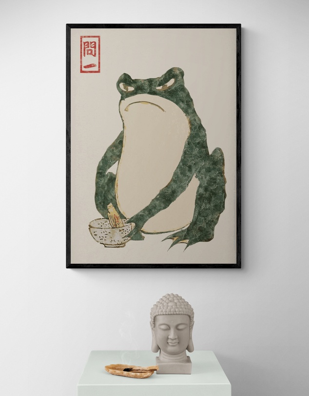 Inka Arthouse - Vintage Green Frog Art Print