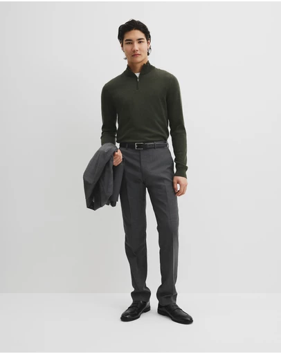 Country Road - Australian Merino Long Sleeve Vam Half Zip Knit