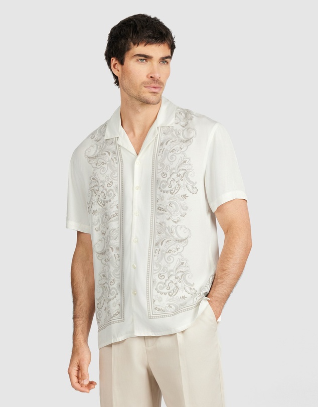 Tarocash - Zevon Viscose Paisley Shirt