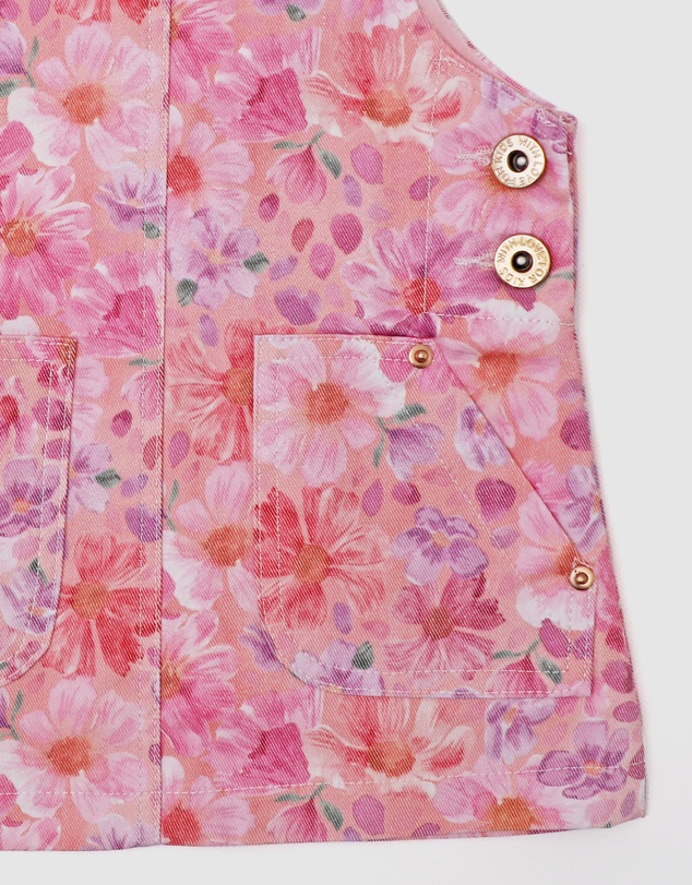 WITH LOVE FOR KIDS - Hazel Denim Pinafore Dress - Babies - Kids