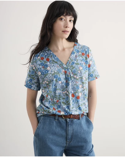 Seasalt - Seasalt Cornwall Blue Barnoon Top